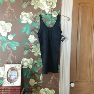 Victoria Sport Seamless Active Bodysuit Extra Petite Black Compression Unitard